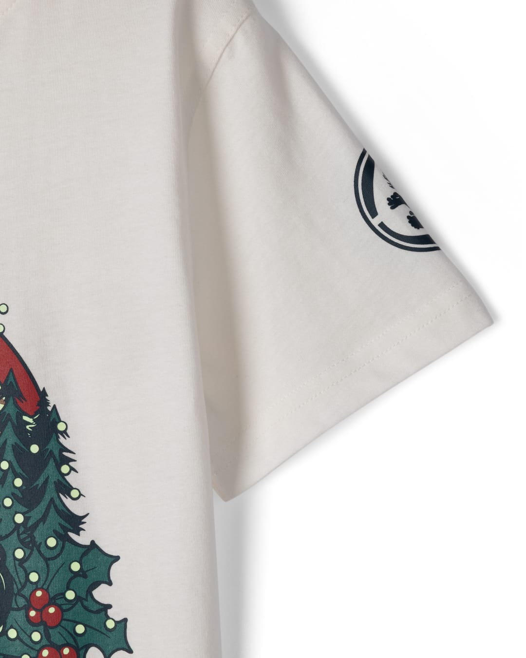 Merry Tokmas Kids Glow in the Dark Oversized T-Shirt in Cream