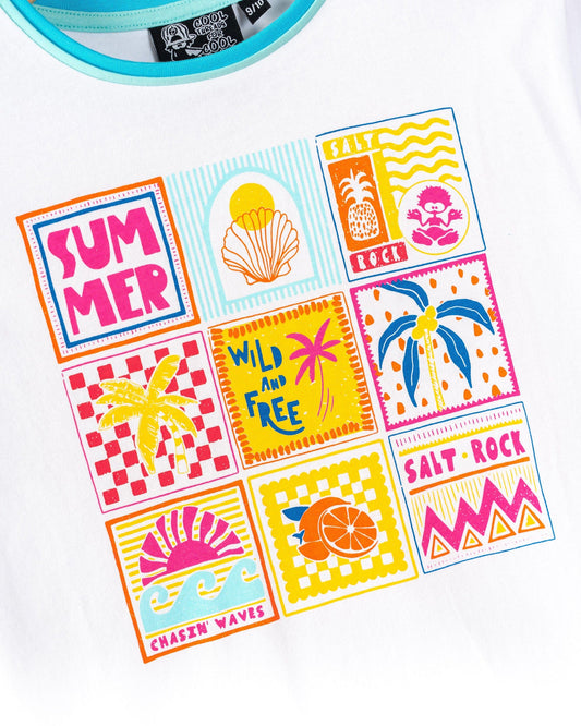 Tiles - Kids T-Shirt - White