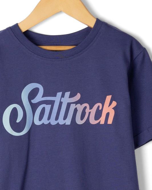 Trader Rainbow  - Kids Short Sleeve T-Shirt - Purple