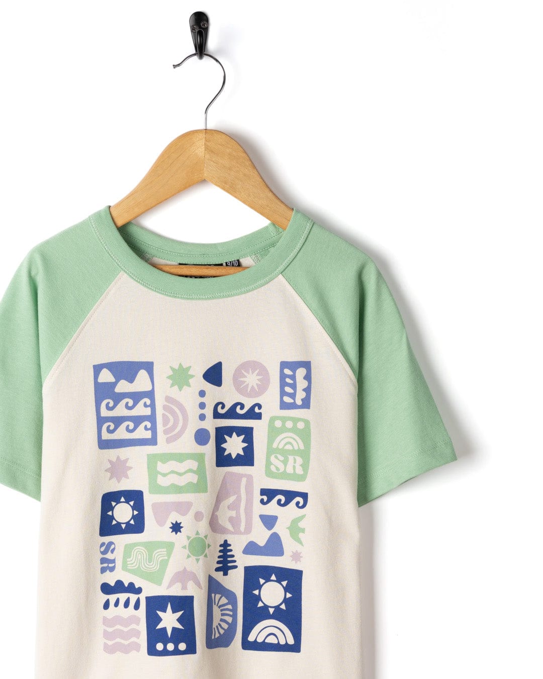 Trail - Kids Short Sleeve Raglan T-Shirt - Cream