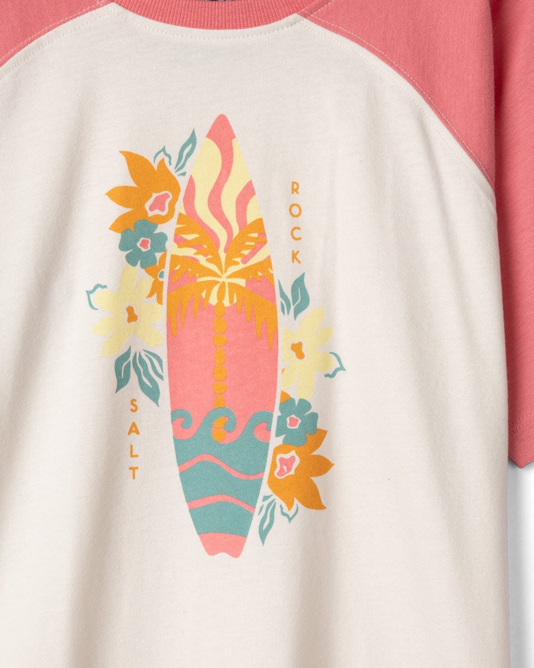 Sun Surfer - Kids Oversized Short Sleeve T-Shirt - Cream