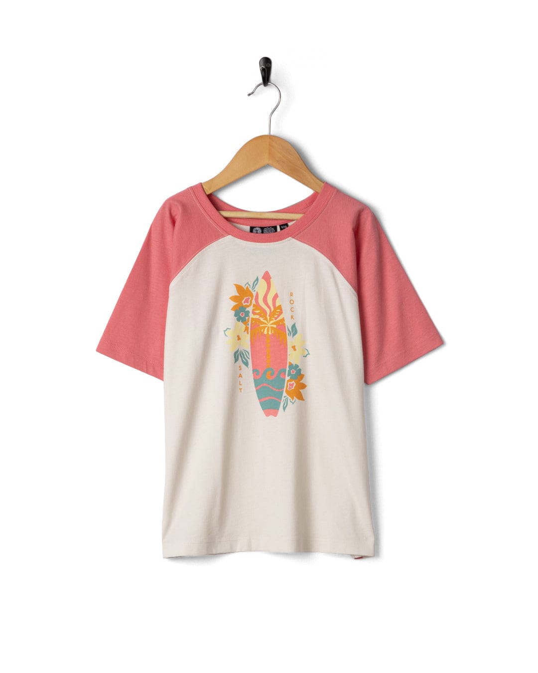 Sun Surfer - Kids Oversized Short Sleeve T-Shirt - Cream