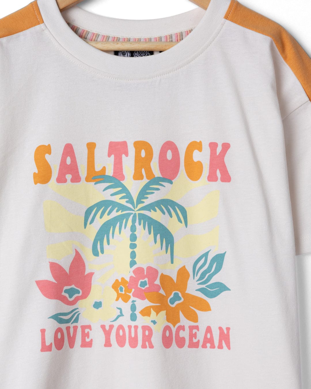 Sun Daze Kids Short Sleeve T-Shirt in Cream