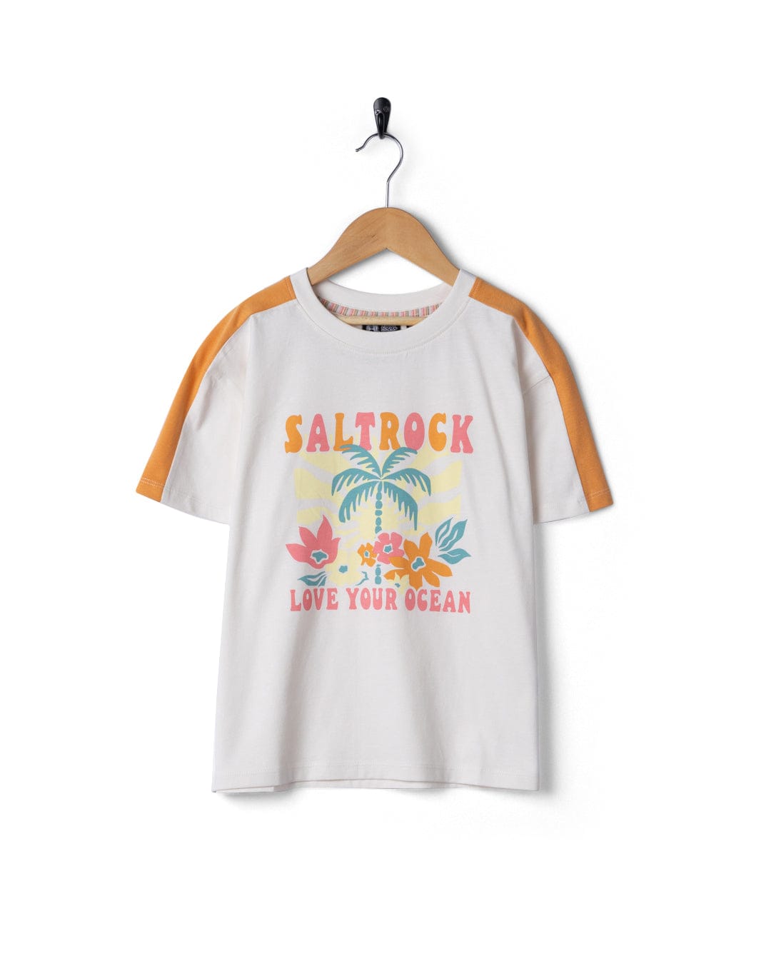 Sun Daze Kids Short Sleeve T-Shirt in Cream