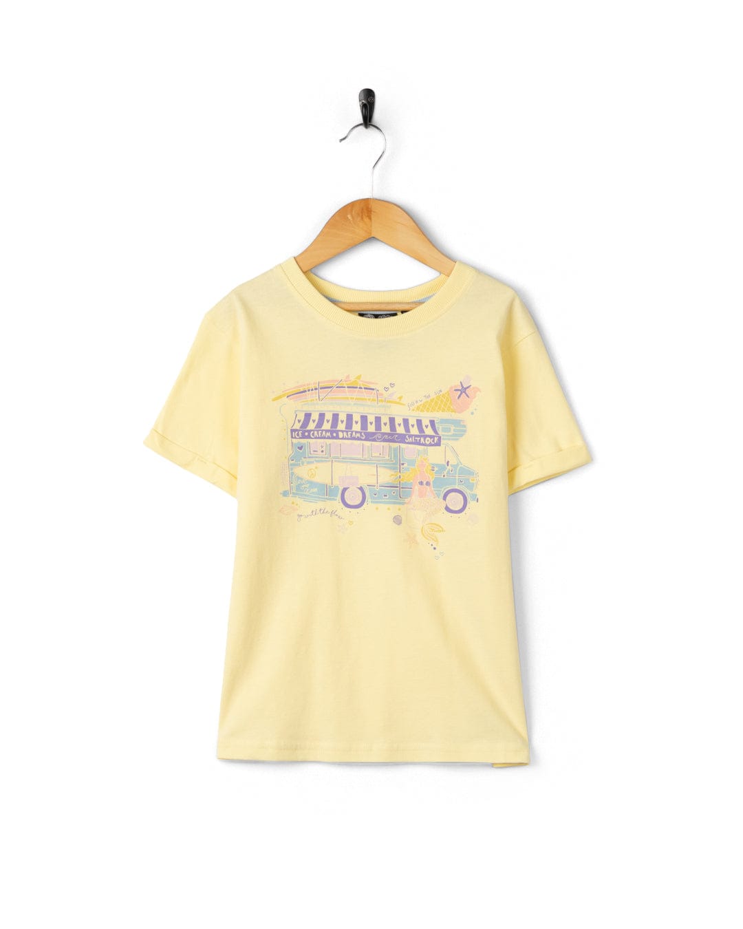 Scoop - Kids Short Sleeve T-Shirt - Light Yellow