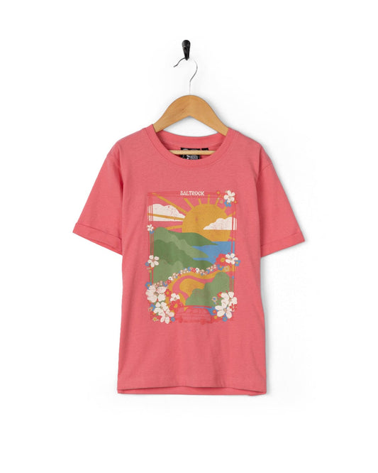 Highway - Girls Short Sleeve T-Shirt - Bright Pink