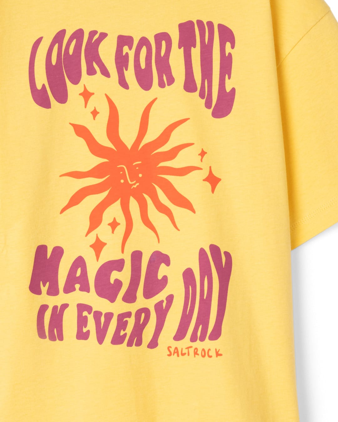 Magic Everyday Kids Oversized Short Sleeve T-Shirt In Yellow