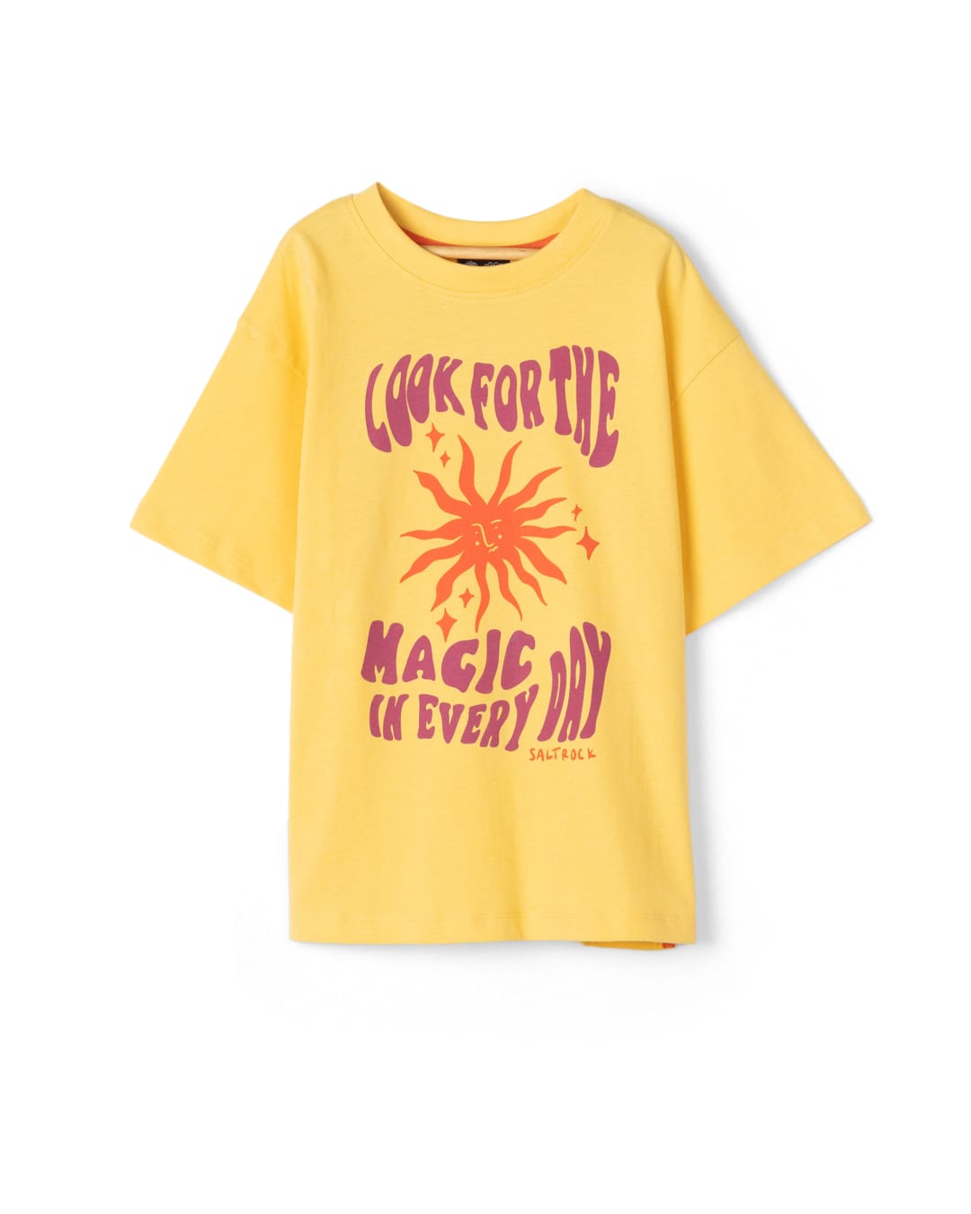 Magic Everyday Kids Oversized Short Sleeve T-Shirt In Yellow