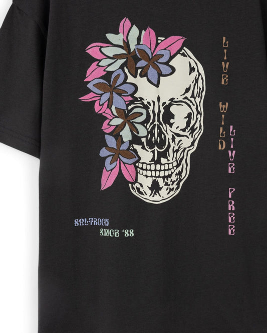 Calavera Kids Oversized T-Shirt in Grey