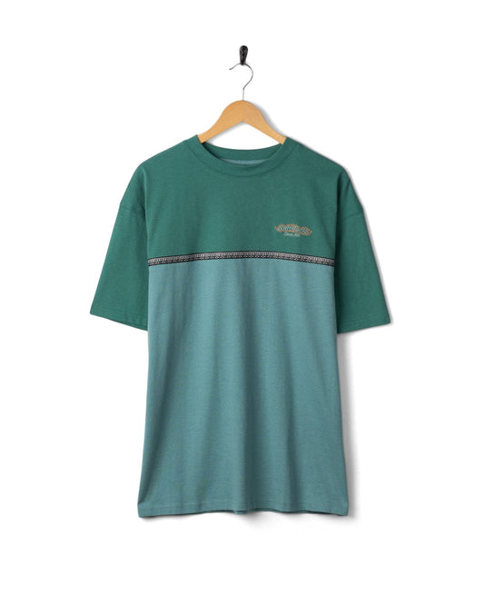 Heritage Logo Mens Short Sleeve T-Shirt in Teal