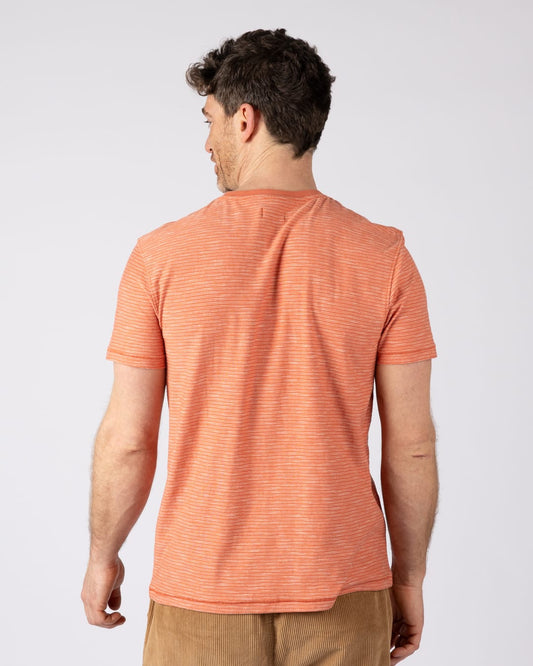 Mermaid Rise Mens Short Sleeve T-Shirt in Light Orange