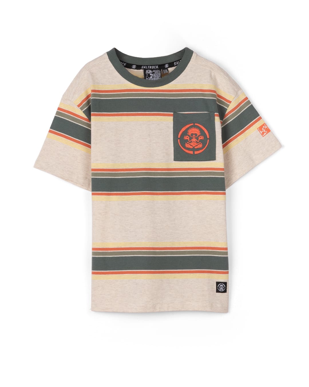 Race Kids Oversized T-Shirt in Green/White