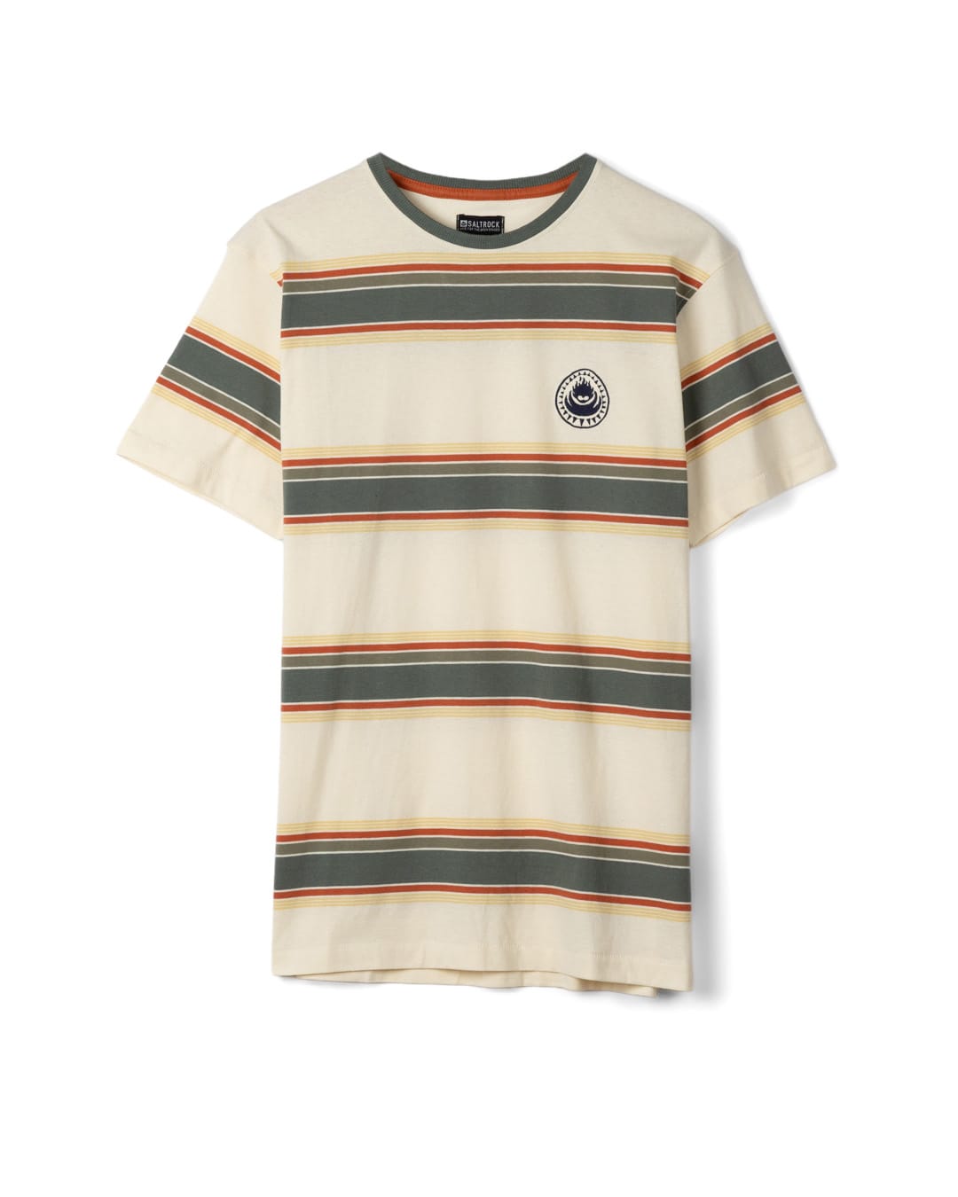 Race Heritage Mens T-Shirt in in Cream/Green