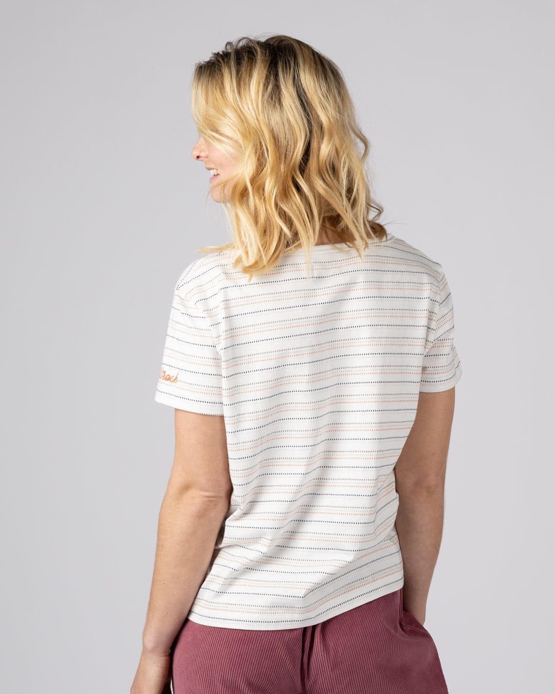 Jenn - Womens Short Sleeve T-Shirt - Cream