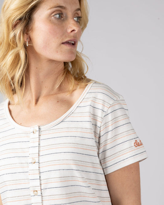 Jenn - Womens Short Sleeve T-Shirt - Cream