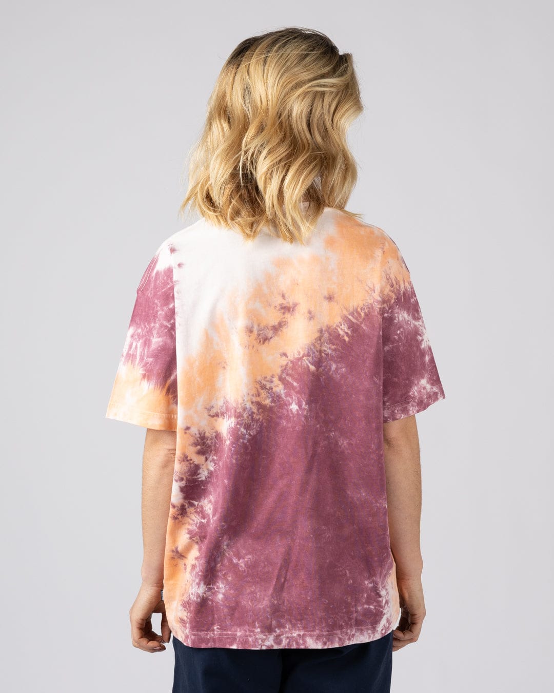 Make Magic Womens Oversized Tie Dye T-Shirt in Pink