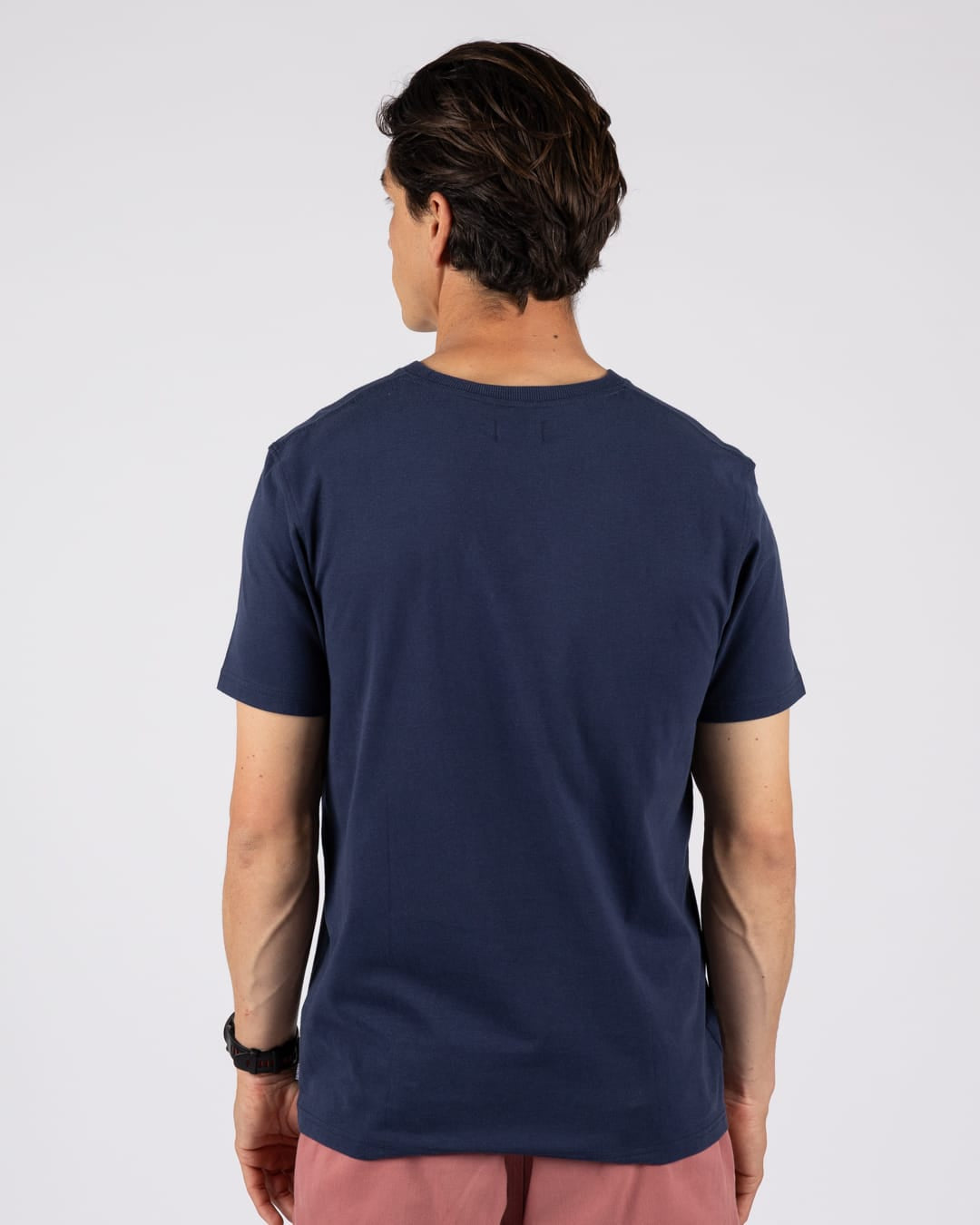 Tribal Stripe Mens Short Sleeve T-Shirt in Blue