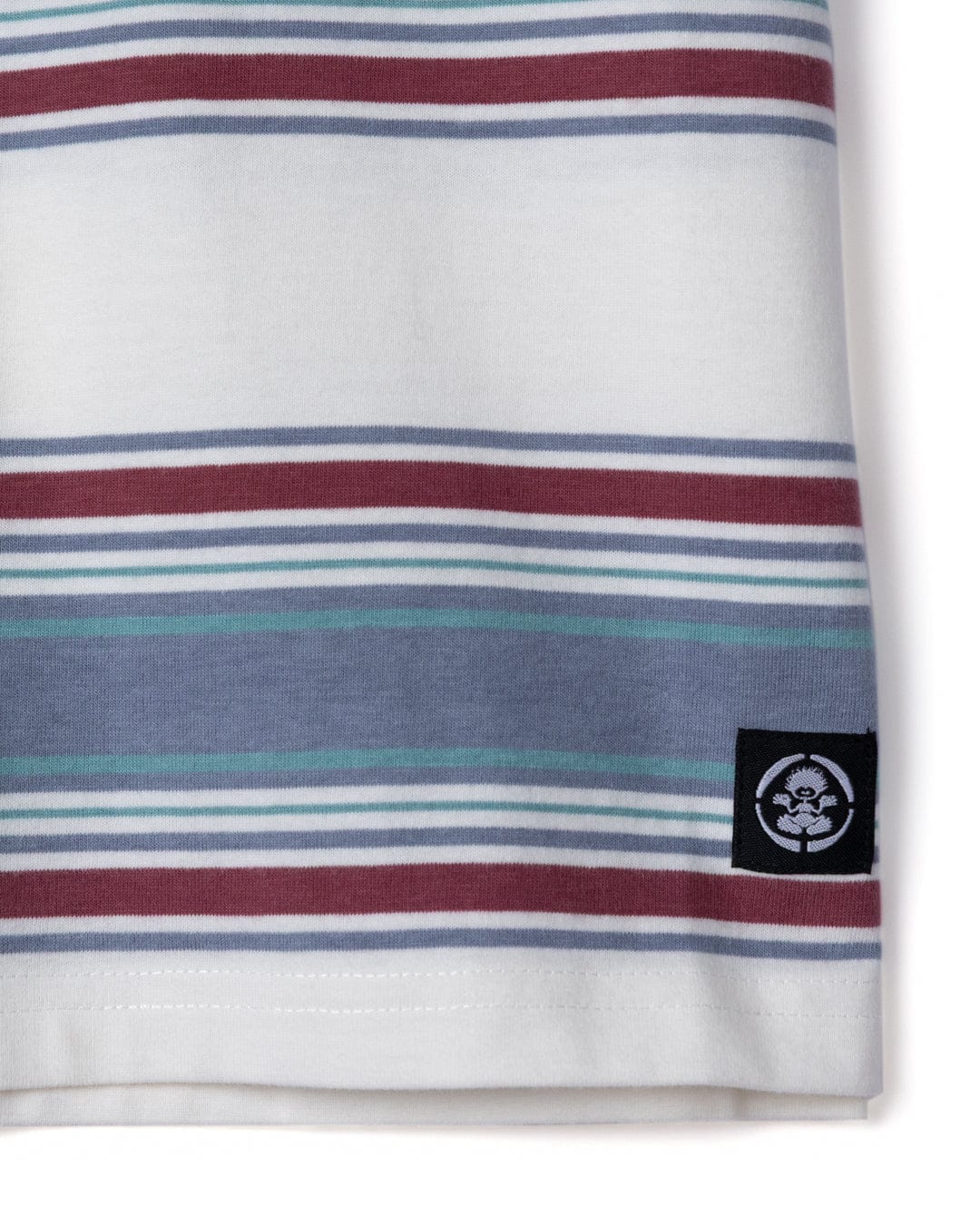 Origin Tok Stripe Kids Short Sleeve T-Shirt in Cream