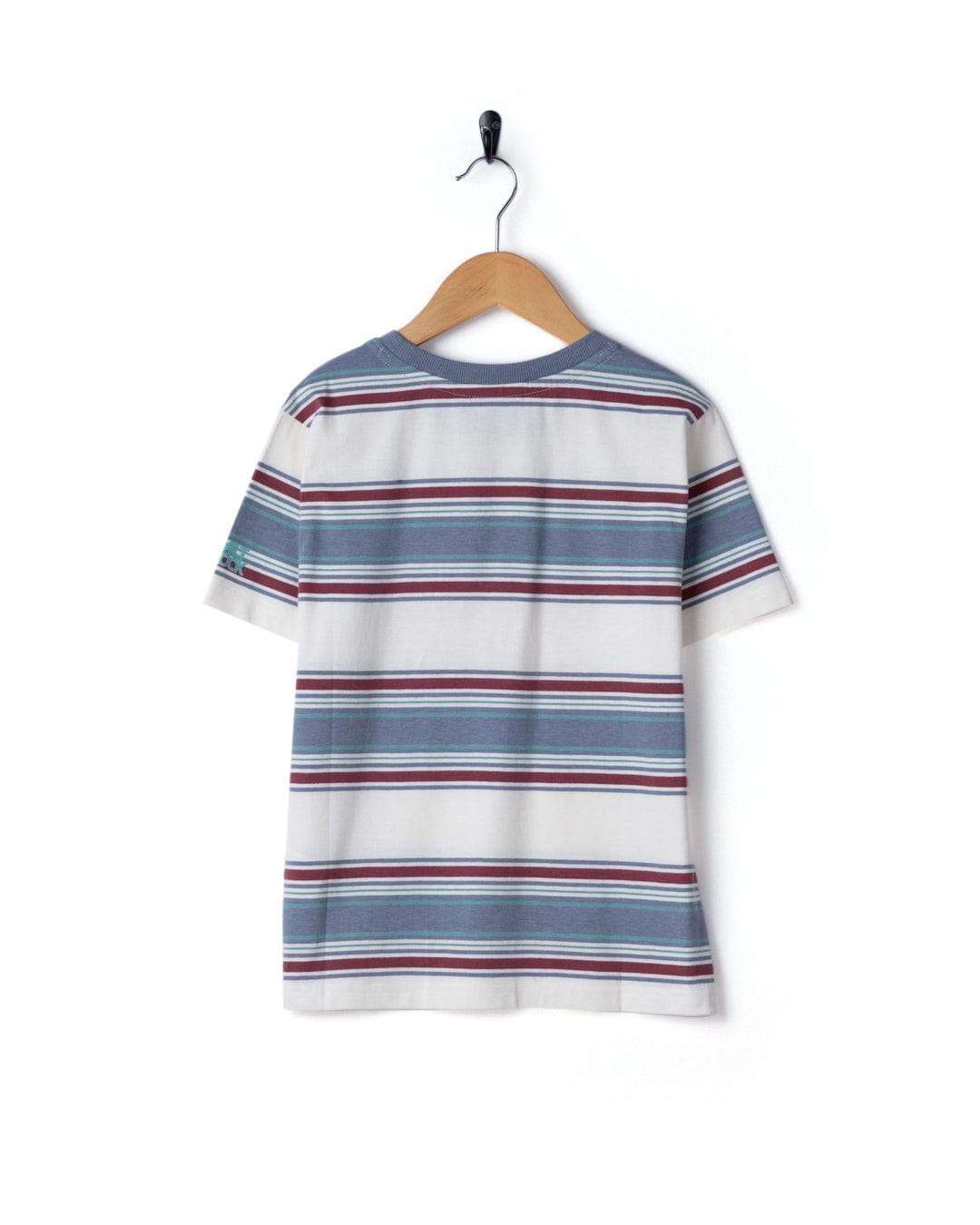 Origin Tok Stripe Kids Short Sleeve T-Shirt in Cream