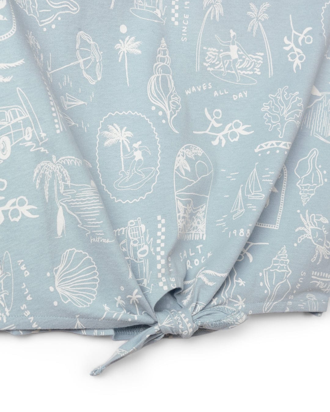 Island Life Kids Short Sleeve T-Shirt in Light Blue