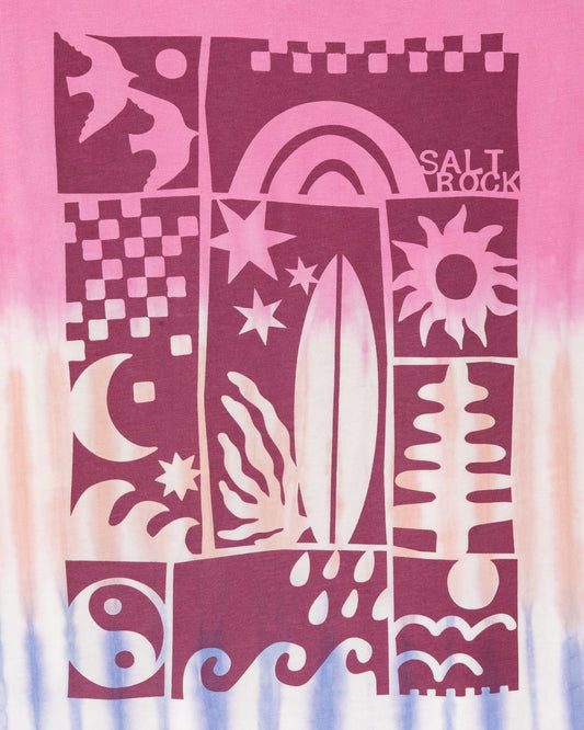 Mosaic Td - Oversized S/S Tee - PINK