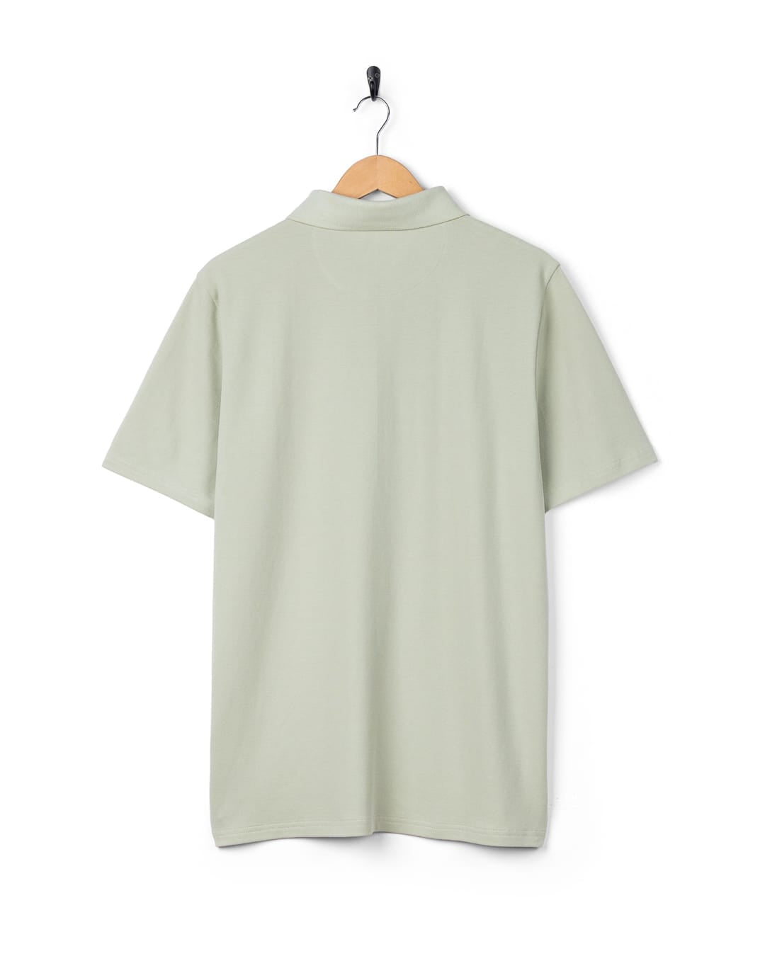 Script Mens Polo in Short Sleeve In Light Green