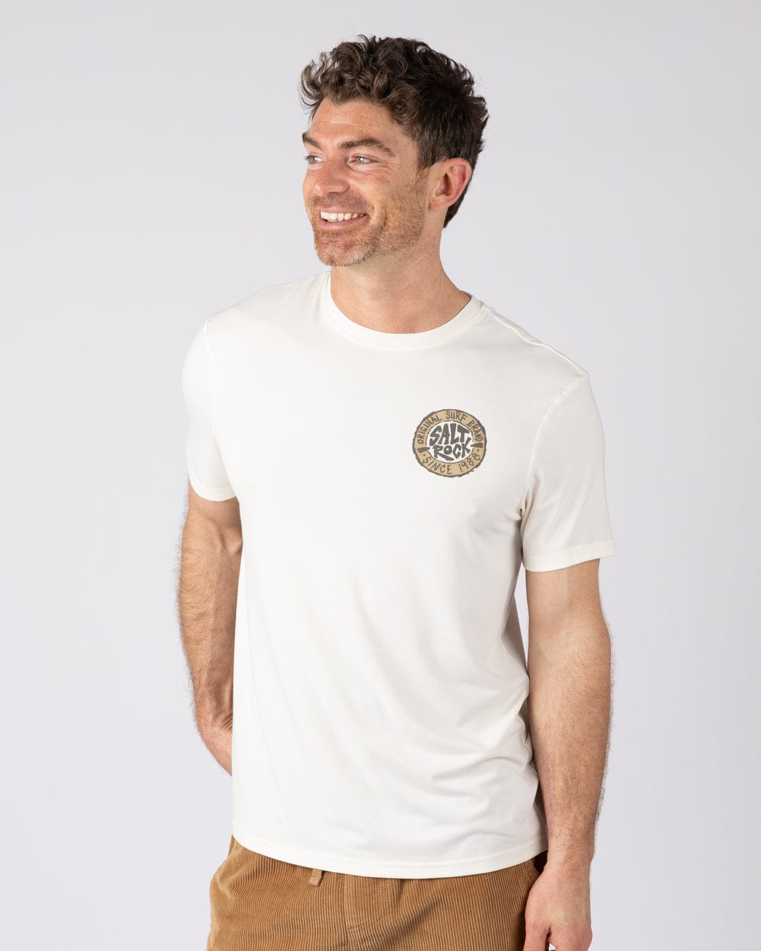 Original SR Hybrid - Mens Short Sleeve T-Shirt - Cream