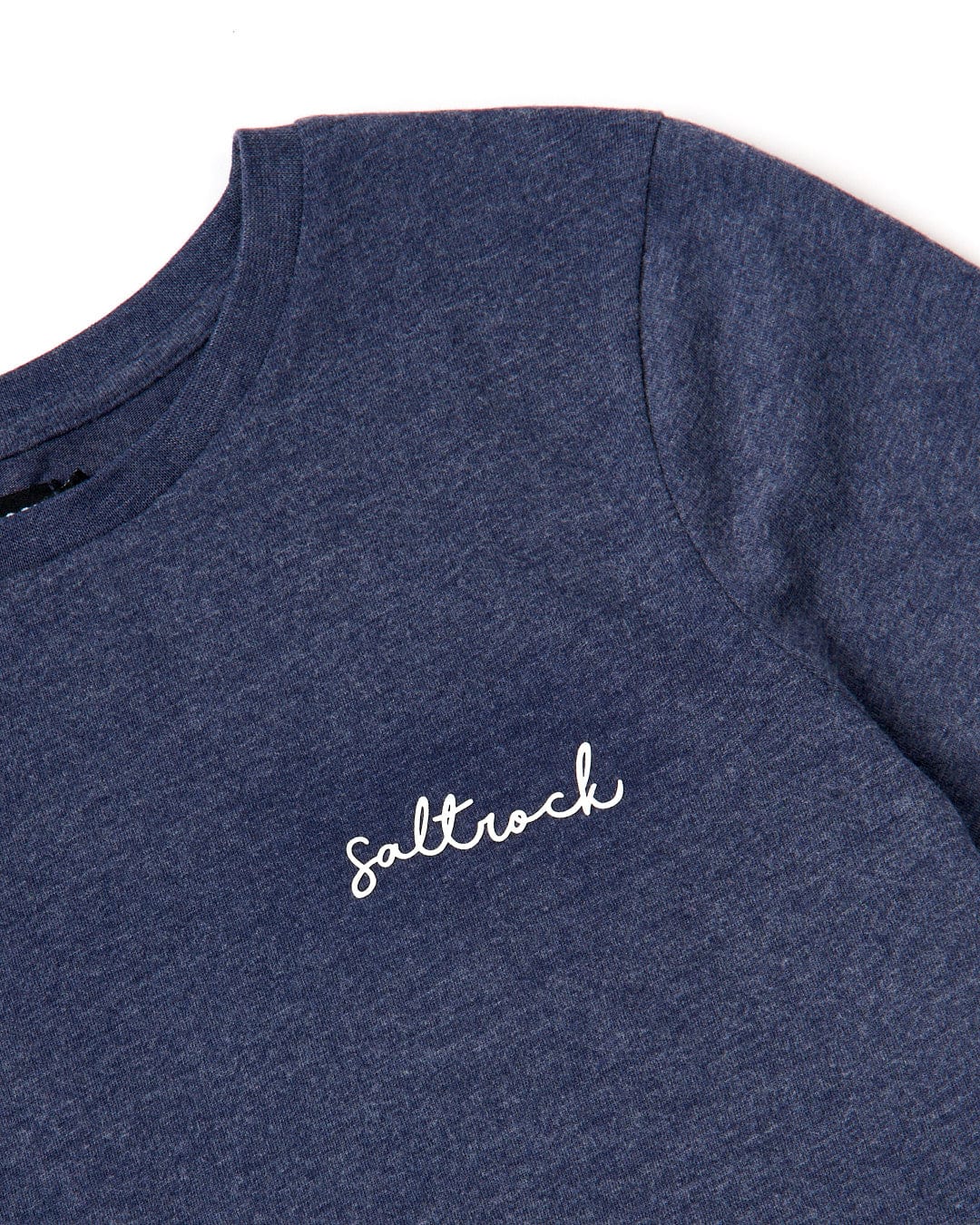 A Velator - Womens Short Sleeve T-Shirt - Blue Marl with Saltrock branding on the chest.