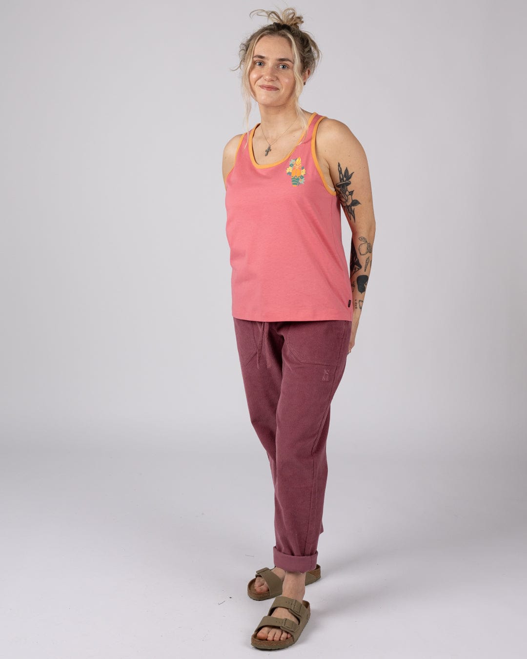 Sun Surfer Womens Vest in Bright Pink