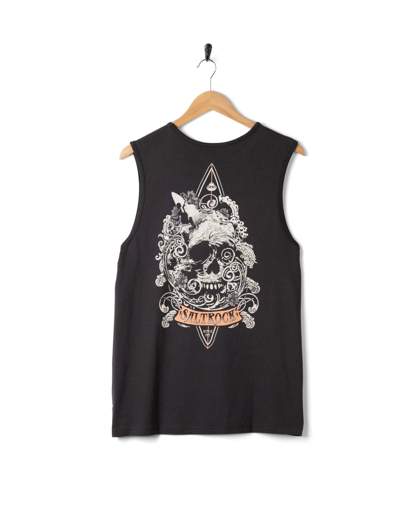 Dark Water Mens Vest in Dark Grey