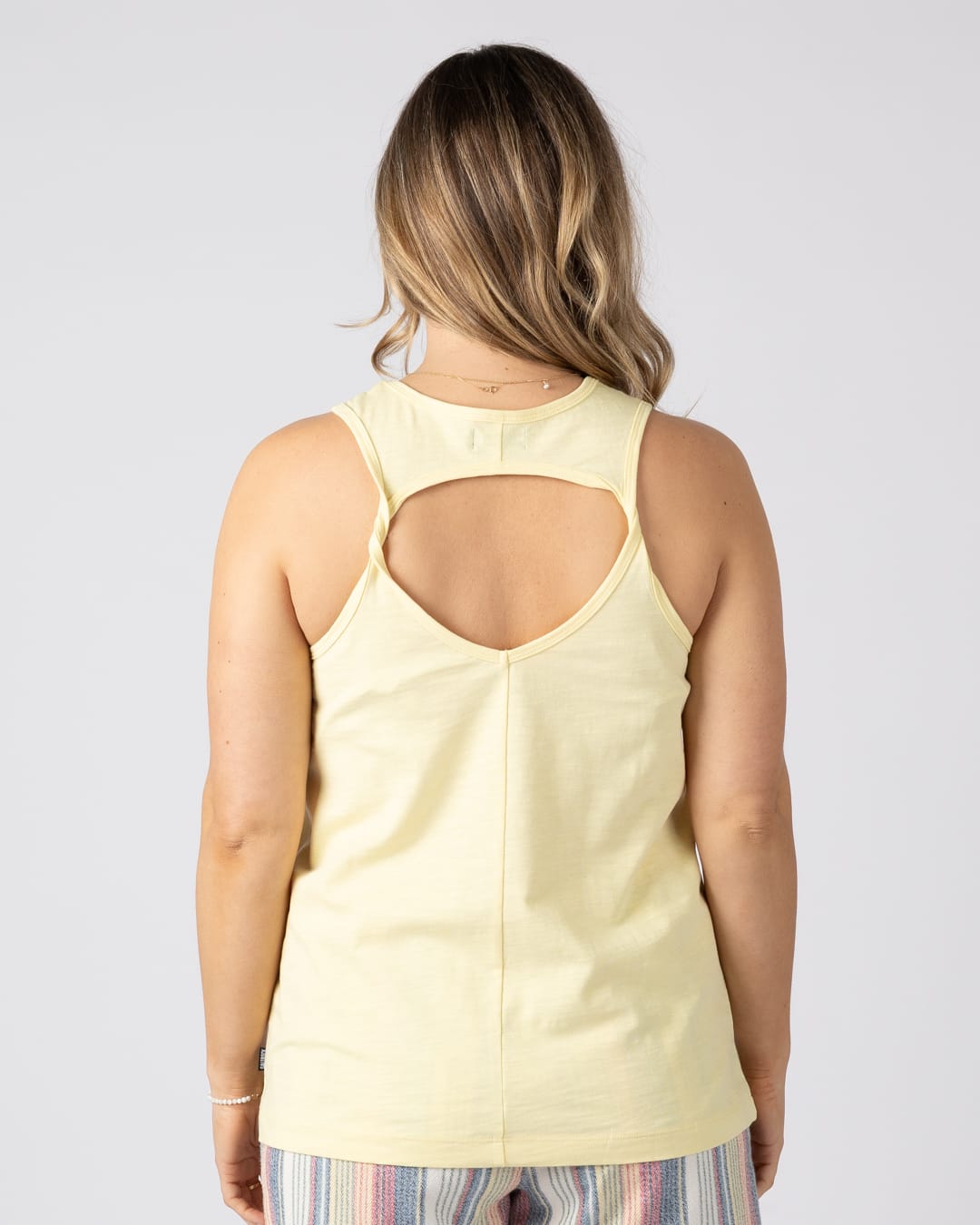 Calico Women Vest in Light Yellow