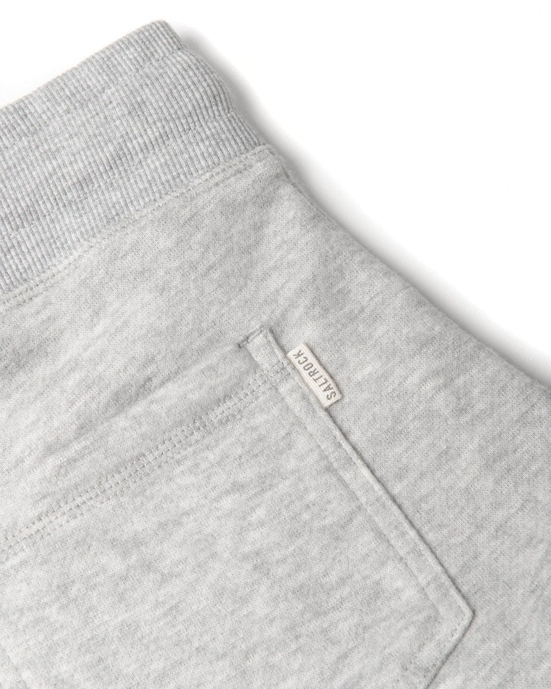 A close up of Saltrock's Velator - Womens Sweat Shorts - Light Grey with a comfortable fit.