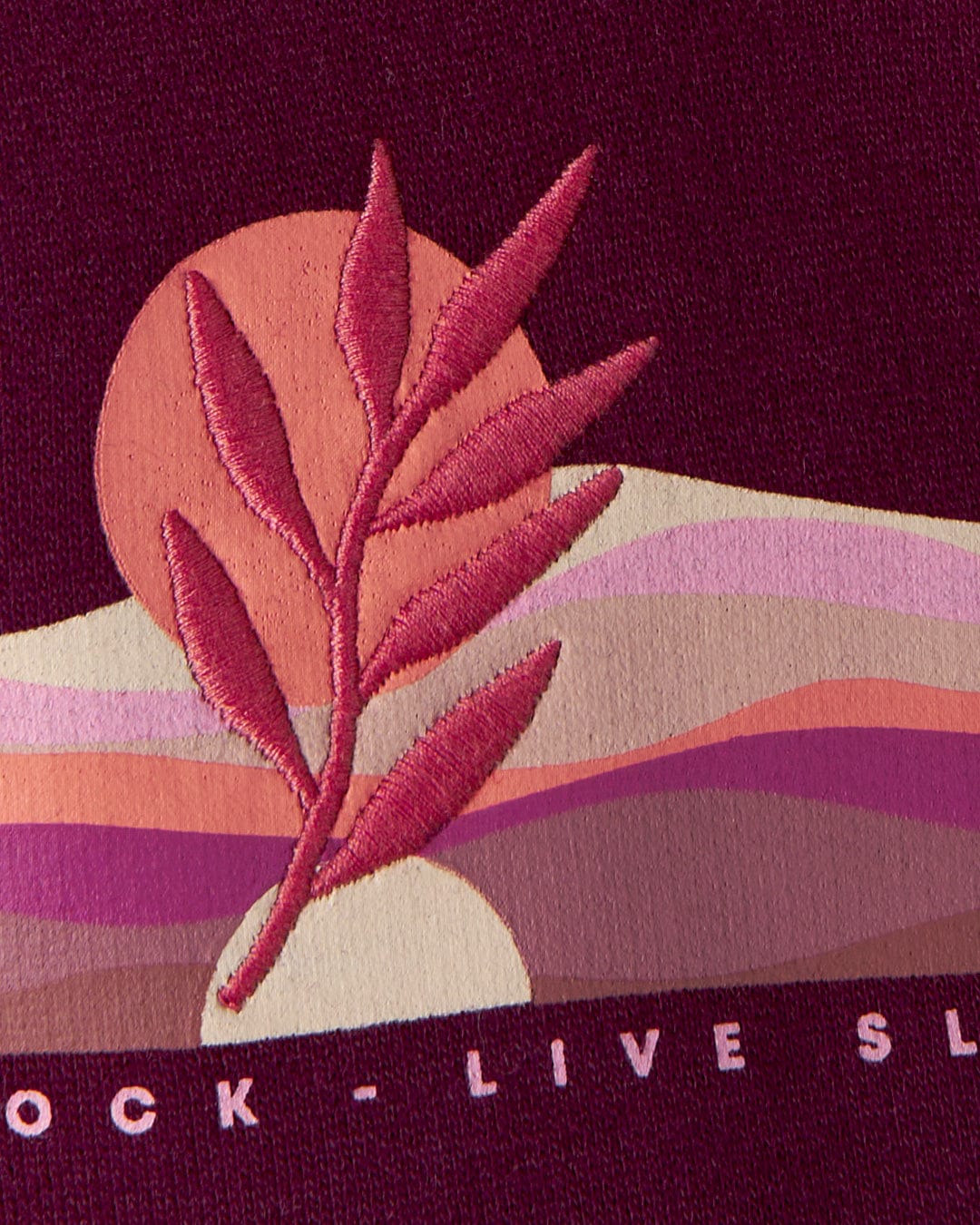 Wavey Stripe Womens Recycled Sweat in Purple