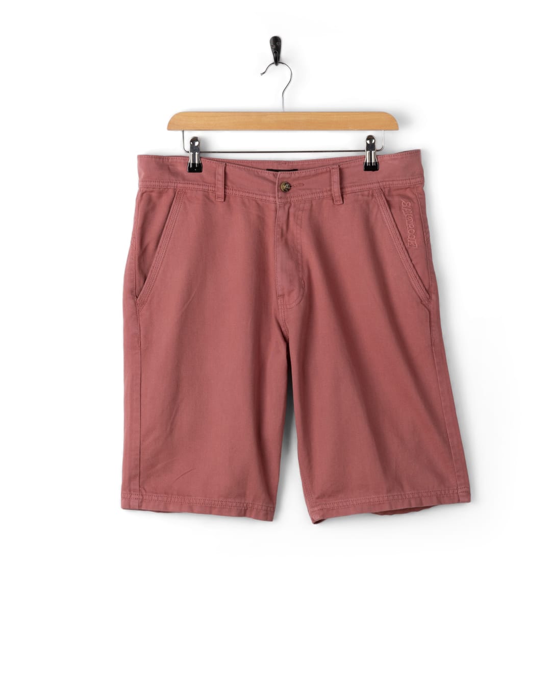 Conan Mens Chino Short in Dark Pink