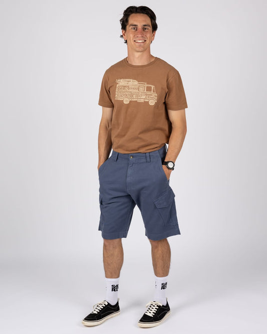 Peran Mens Cargo Short in Blue