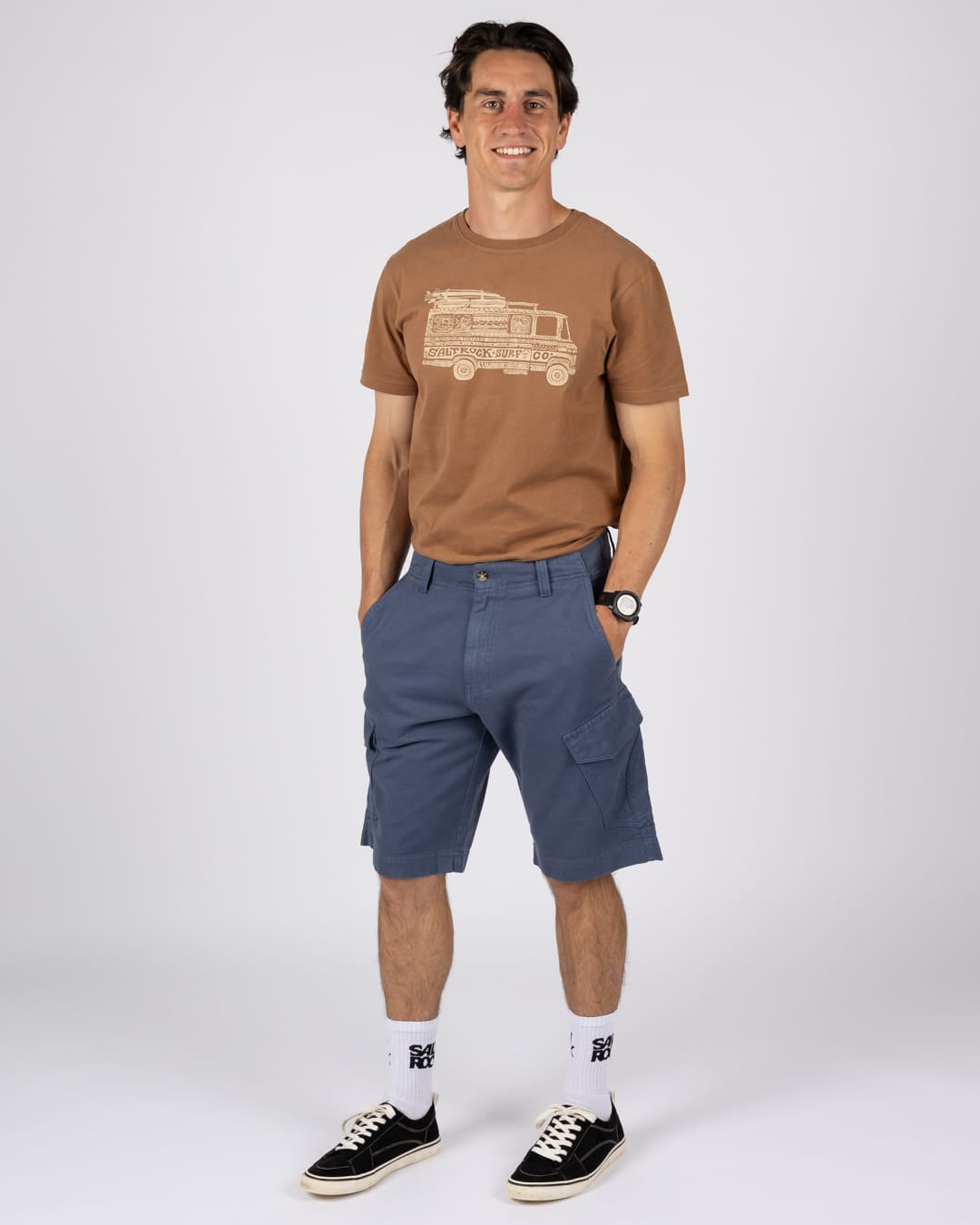Peran Mens Cargo Short in Blue