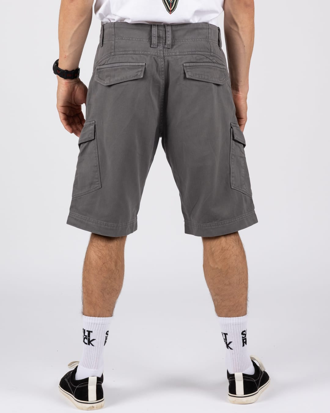Peran Mens Cargo Short in Dark Grey