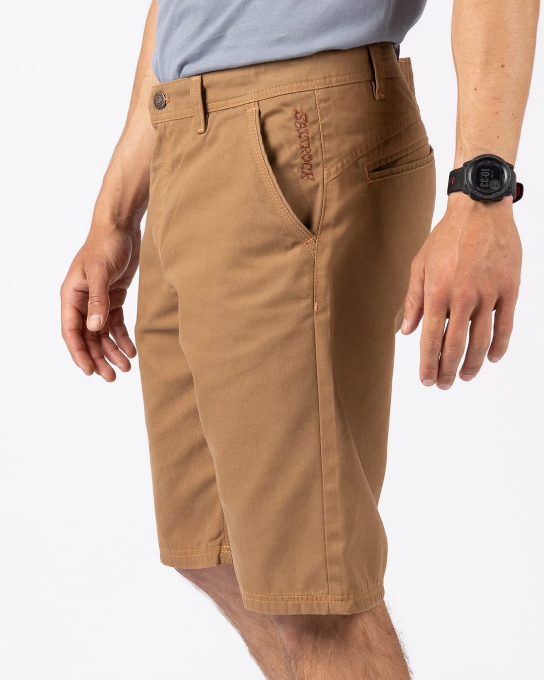 Conan Mens Chino Short in Brown