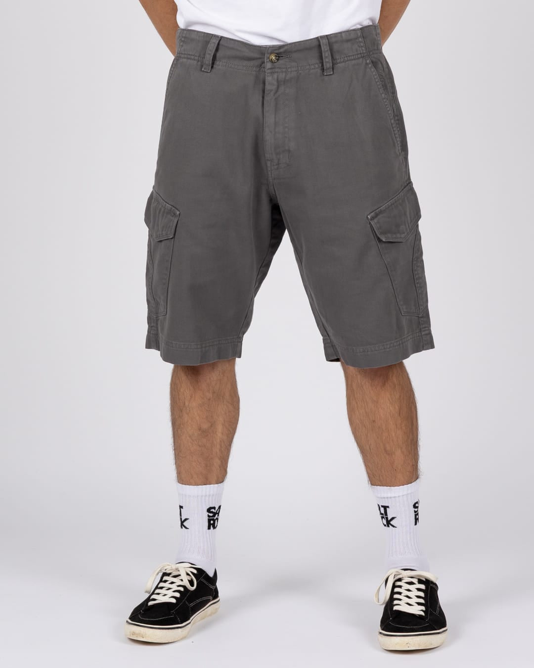 Peran Mens Cargo Short in Dark Grey