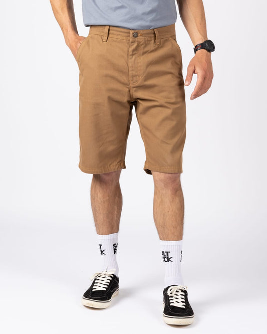 Conan Mens Chino Short in Brown