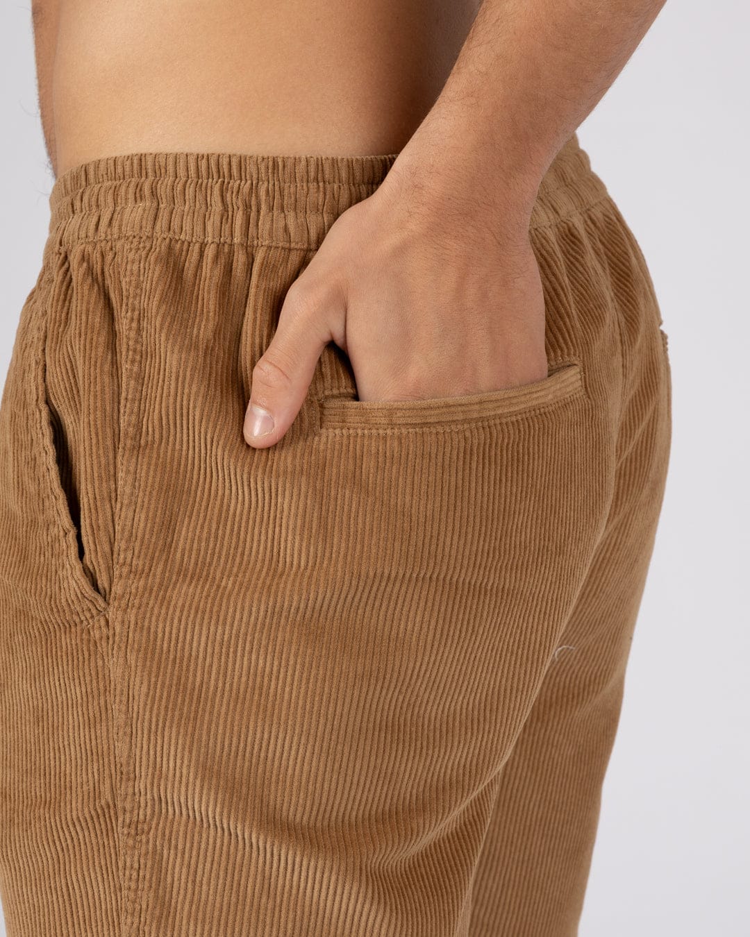 Meddon - Mens Corduroy Shorts - Brown