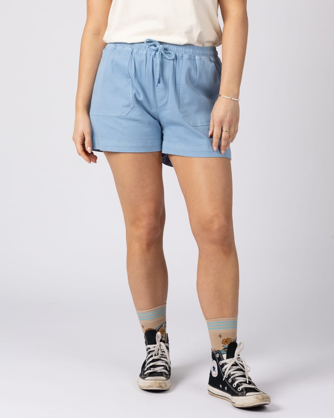 Santano Womens Short in Light Blue