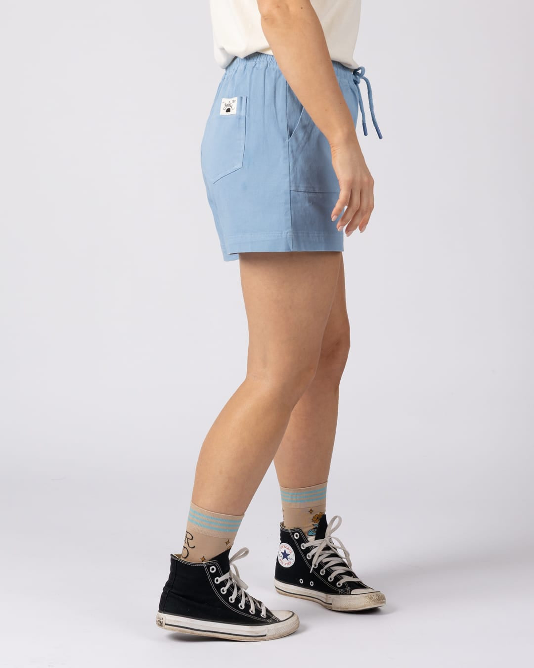 Santano Womens Short in Light Blue