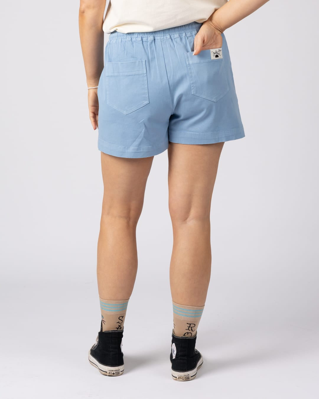 Santano Womens Short in Light Blue