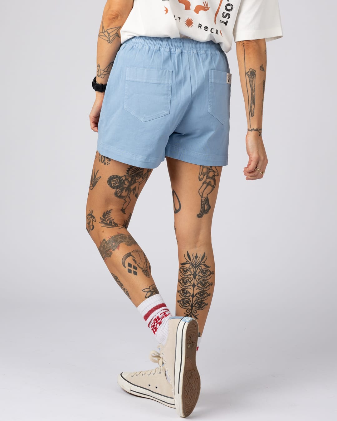 Santano Womens Short in Light Blue