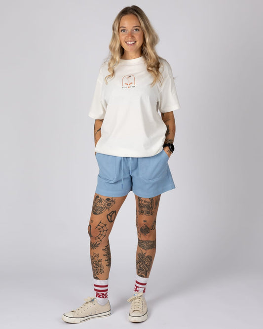 Santano Womens Short in Light Blue