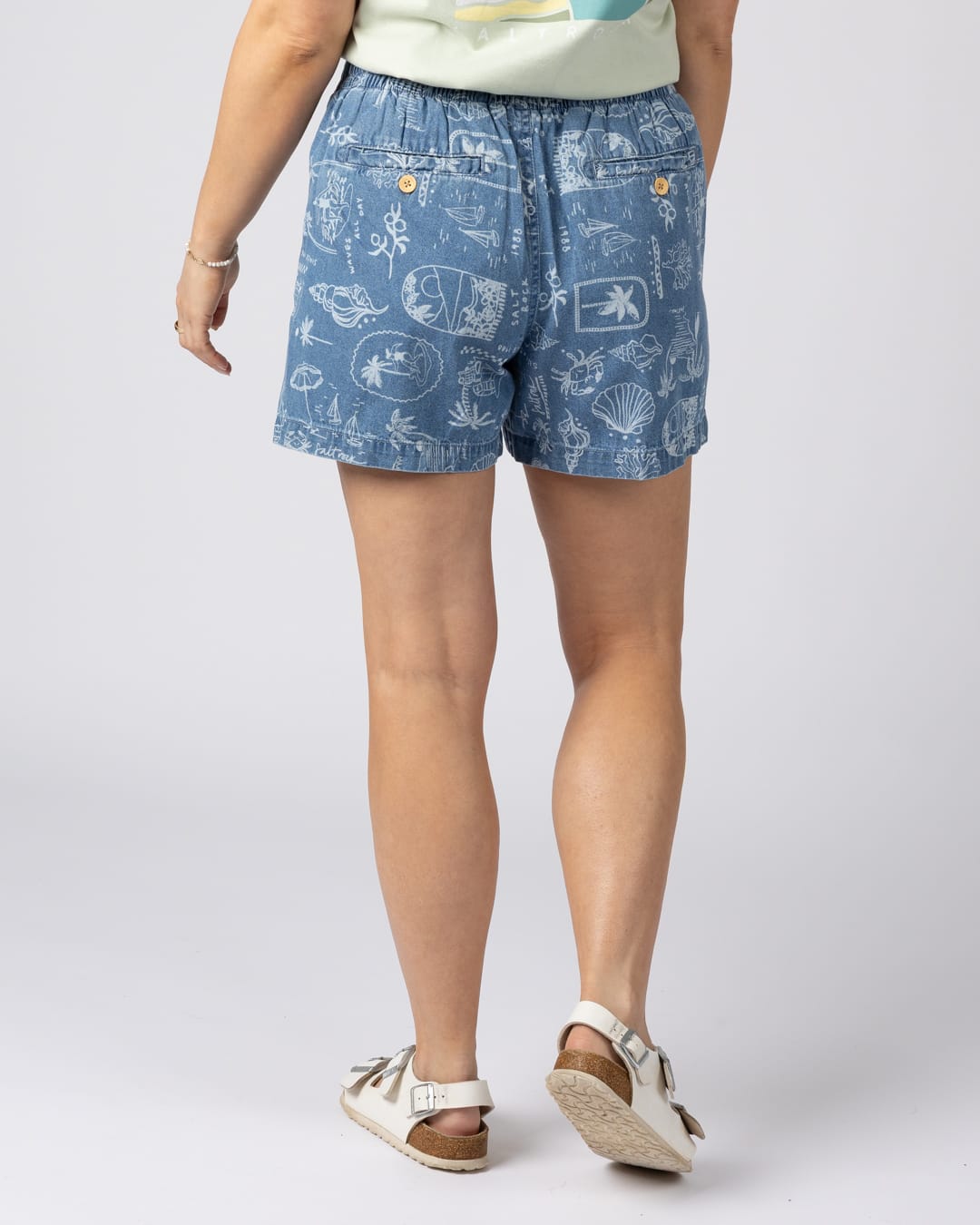 Island Life Denim Short in Blue