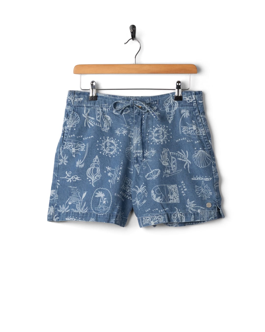 Island Life Denim Short in Blue