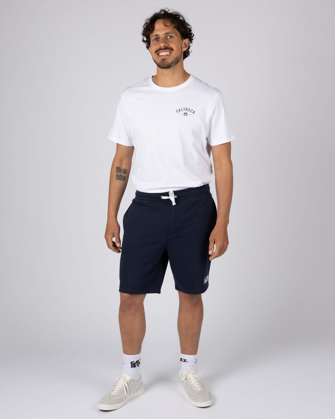 Essential Mens Sweat Shorts in Dark Blue