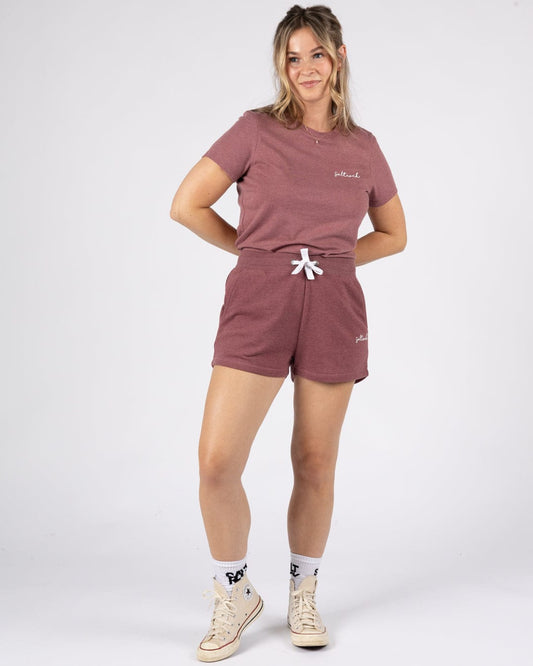 Velator - Womens Short Sleeve T-Shirt - Burgundy